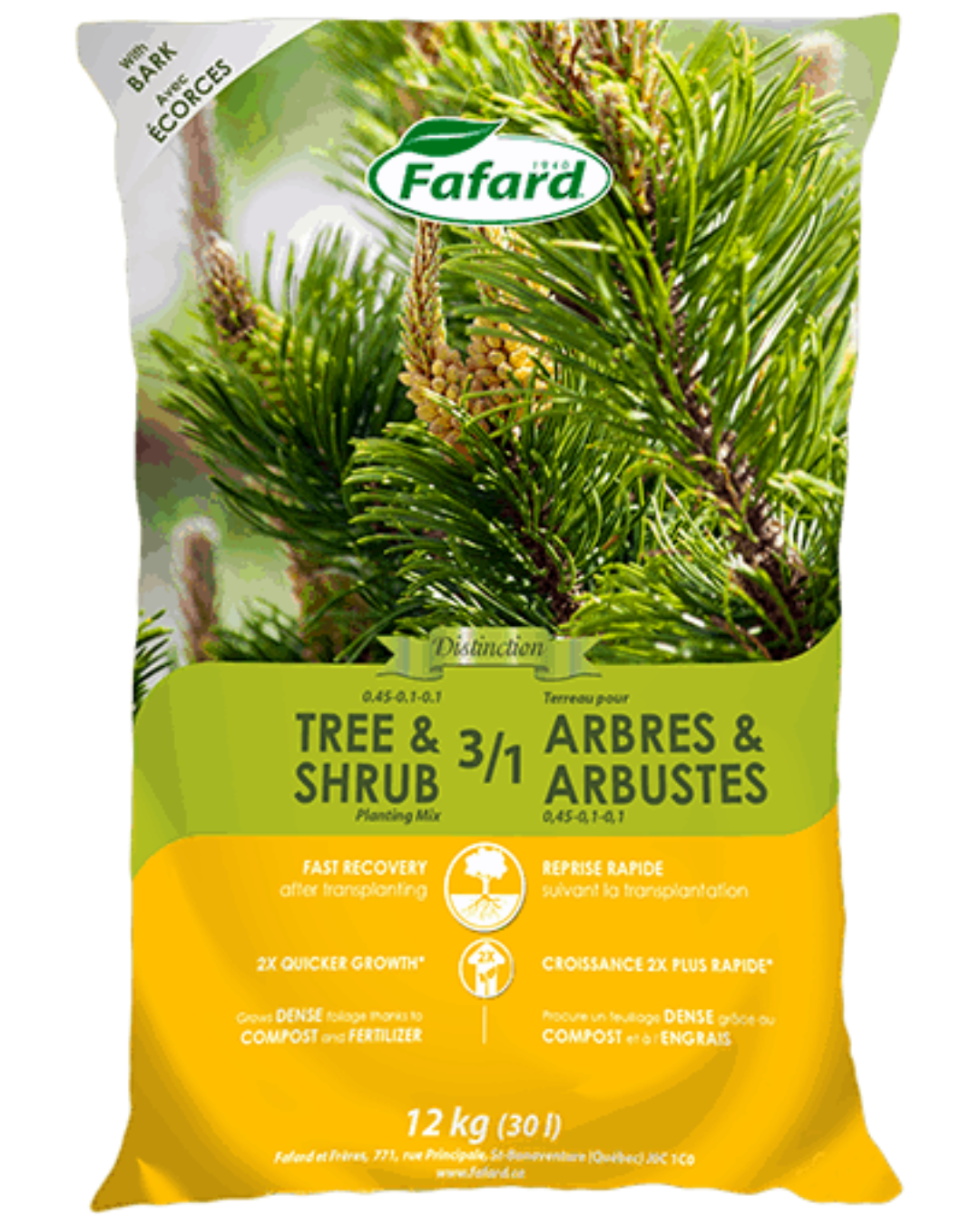 Fafard 3/1 Tree & Shrub Planting Mix – 30 L