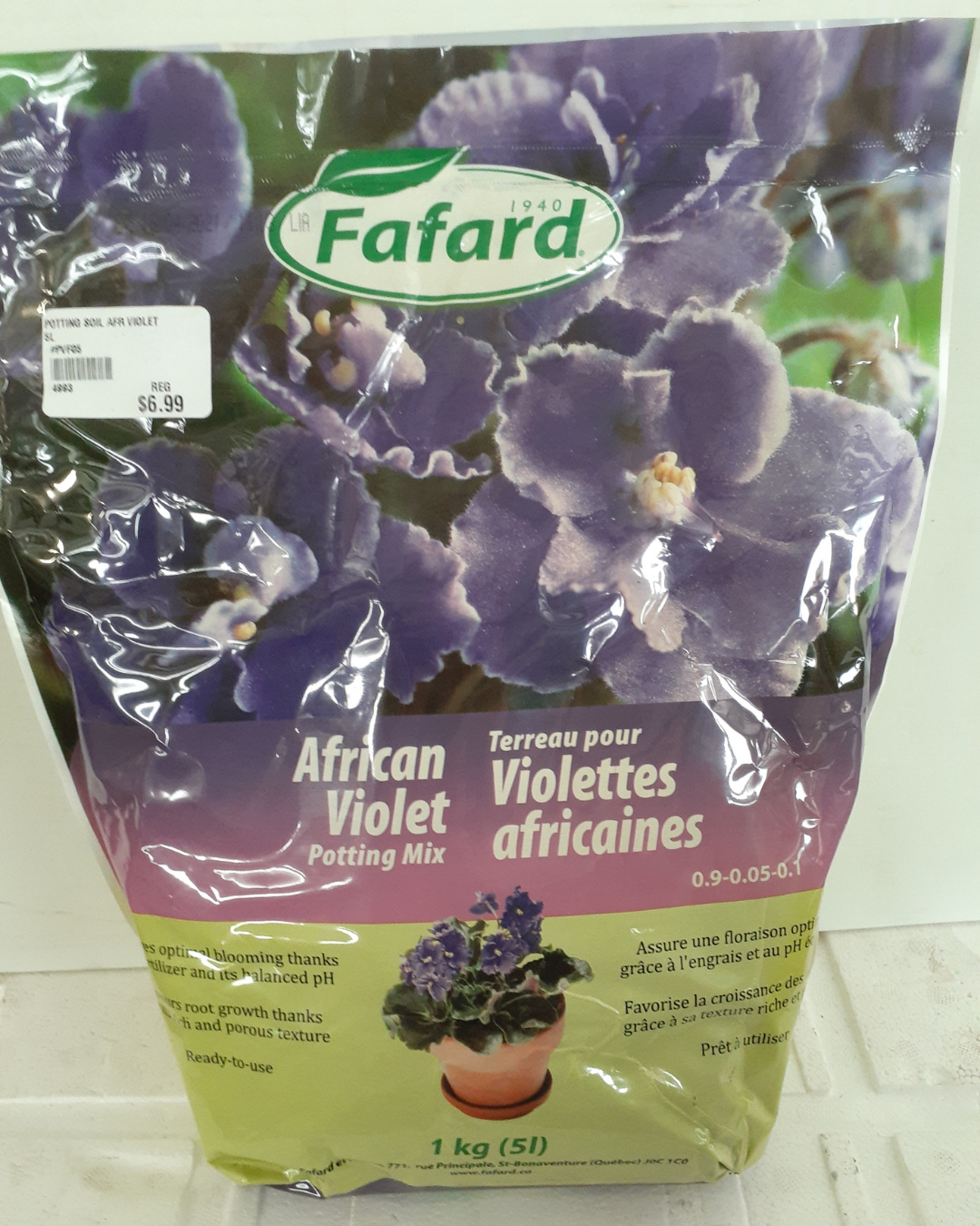 Fafard African Violet Potting Soil – 5 L