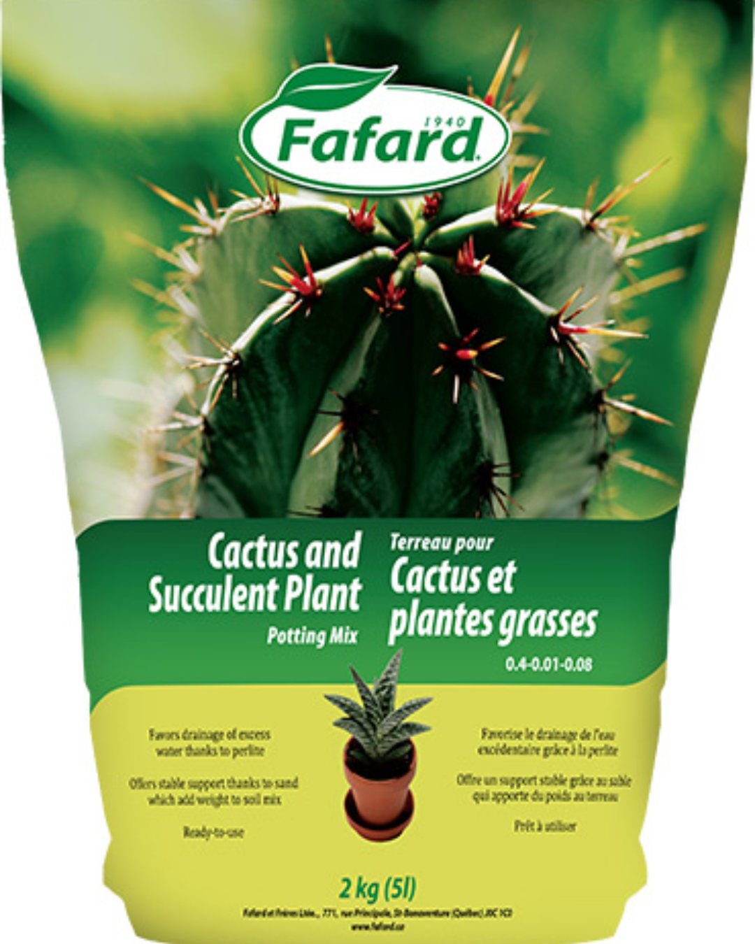 Fafard Cactus & Succulent Plant Potting Mix – 5L
