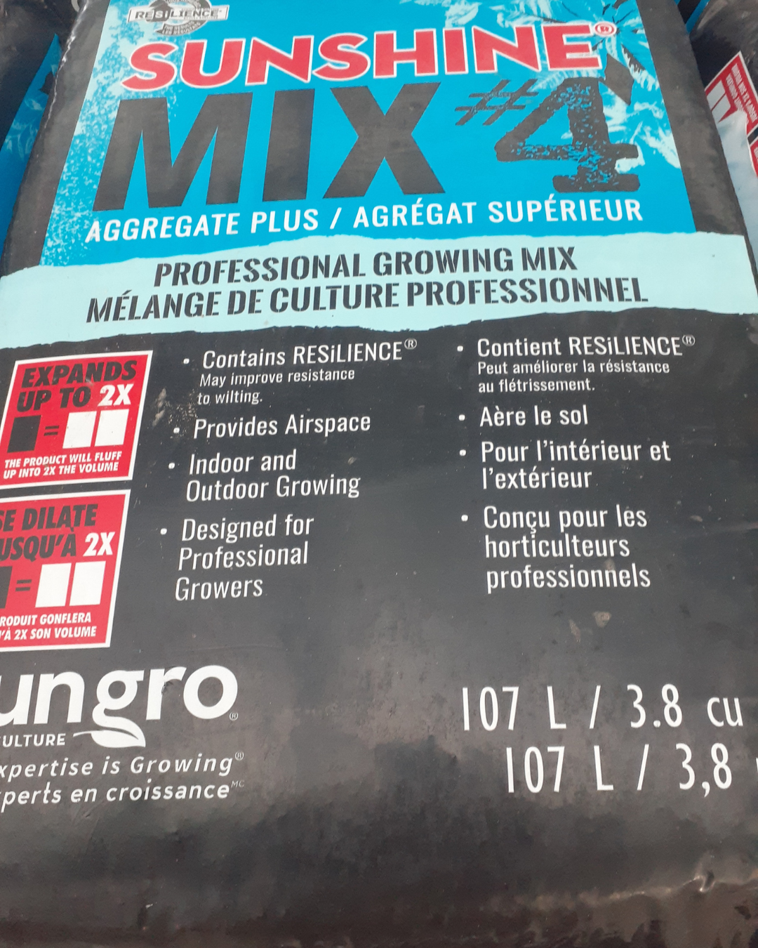 Sunshine Mix 3.8 cu ft – Professional Growing Medium