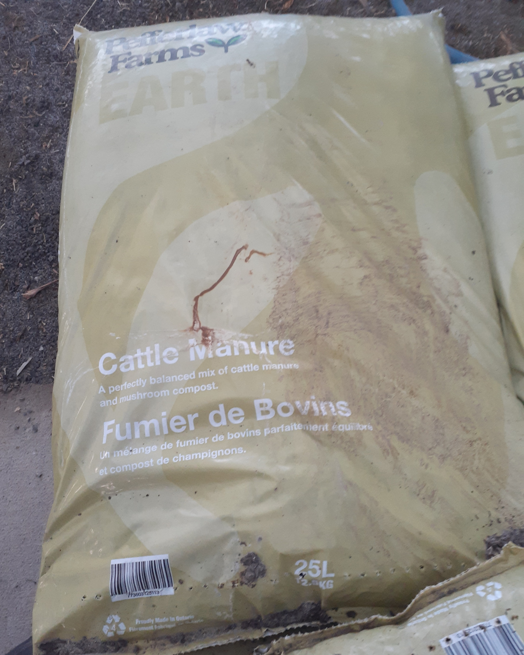 Pefferlaw Farms Cattle Manure – 25 L