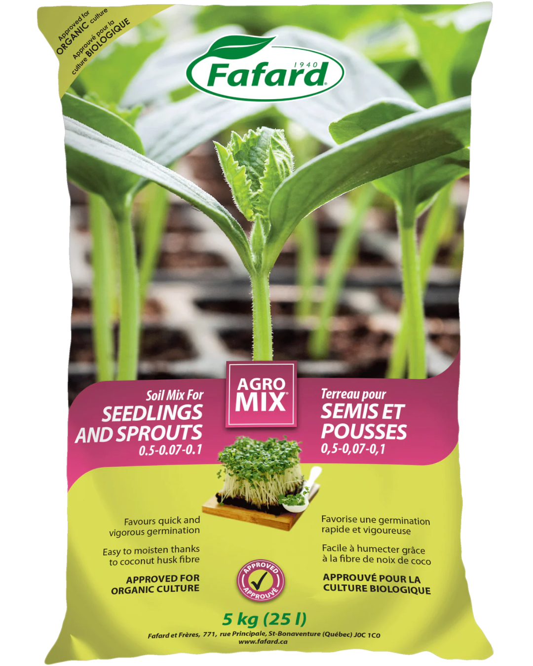 Fafard Seedlings & Sprouts Potting Mix 10L