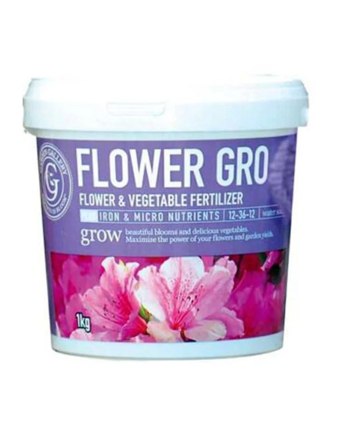 Flower Gro + Iron Water Soluble Fertilizer 12-36-12 (1 kg)